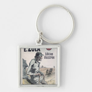 Poster advertising 'La Terre' by Emile Zola, 1889 Key Ring