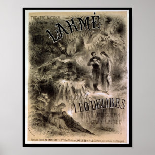 Poster advertising 'Lakme'