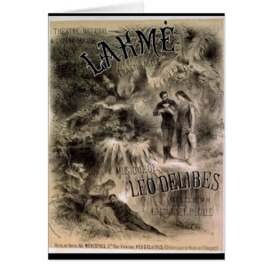 Poster advertising 'Lakme'