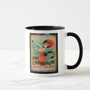 Poster advertising 'Pur Champagne', from Damery, E Mug