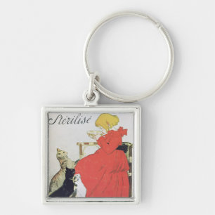 Poster advertising Pure Sterilised Milk Key Ring