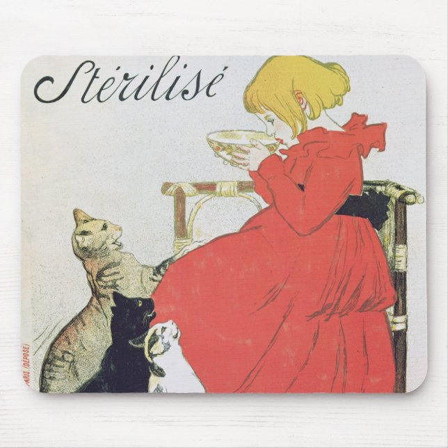 Poster advertising Pure Sterilised Milk Mouse Pad (Front)
