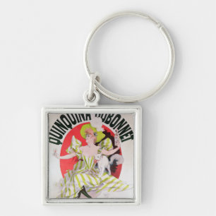Poster advertising Quinquina Dubonnet' Key Ring