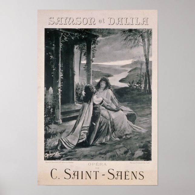 Poster advertising 'Samson and Dalila' (Front)
