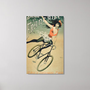 Poster advertising 'Societe La Francaise', Paris ( Canvas Print