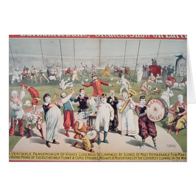 Poster advertising the Barnum (Front Horizontal)