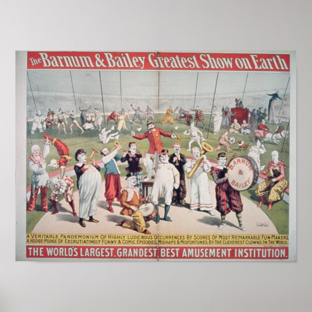 Poster advertising the Barnum (Front)