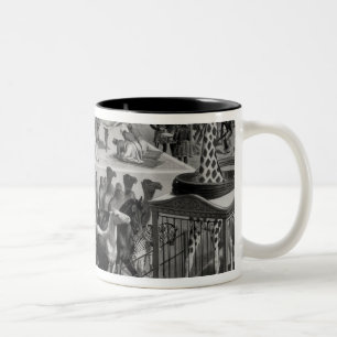 Poster advertising, 'The Barnum and Bailey Two-Tone Coffee Mug