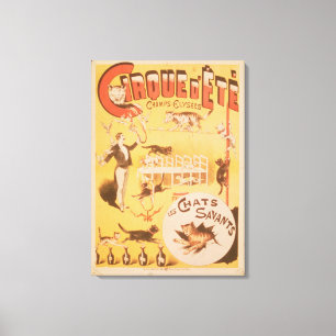Poster advertising the Cirque d'Ete in the Canvas Print