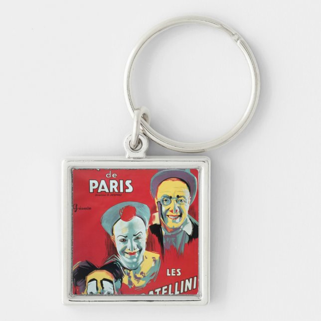 Poster advertising the 'Cirque d'Hiver de Paris' Key Ring (Front)