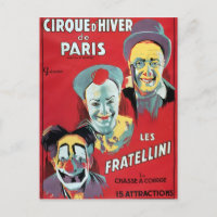 Poster advertising the 'Cirque d'Hiver de Paris'