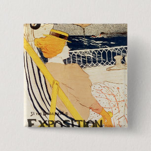Poster advertising the Exposition 15 Cm Square Badge