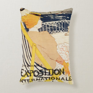 Poster advertising the Exposition Decorative Cushion