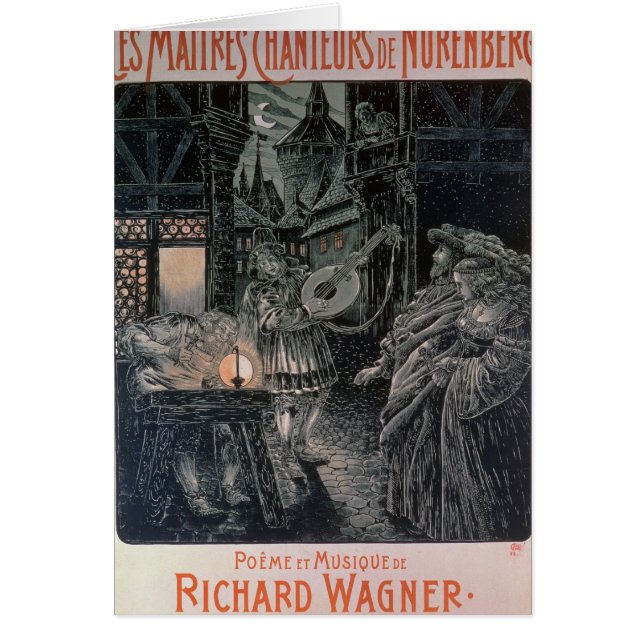 Poster advertising The Master Singers (Front)