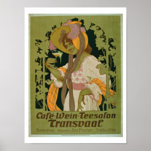 Poster advertising 'Transvaal' a Coffee, Wine and