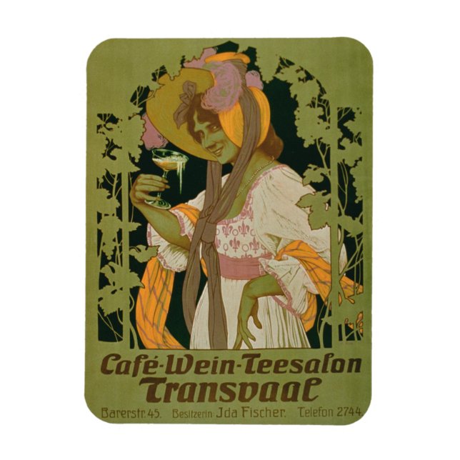 Poster advertising 'Transvaal' a Coffee, Wine and Magnet (Vertical)