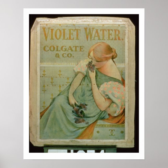 Poster advertising 'Violet Water', by Colgate & Co (Front)
