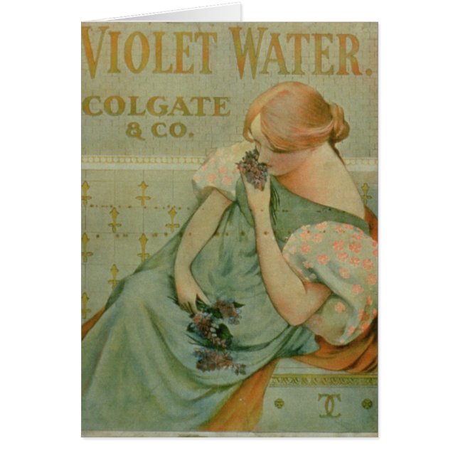 Poster advertising 'Violet Water', by Colgate & Co (Front)
