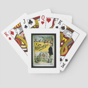 Poster advertising 'Whitworth Cycles', Paris (colo Playing Cards