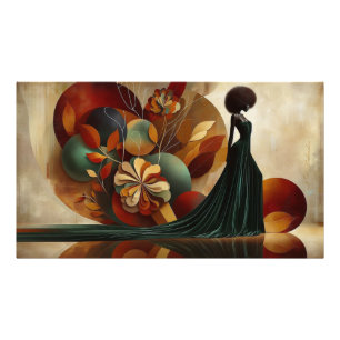 Poster African American Woman Abstract Wall Art