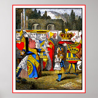 Poster: Alice meets the Queen of Hearts Poster