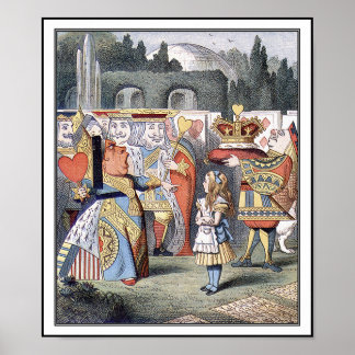 Poster: Alice meets the Queen of Hearts Poster