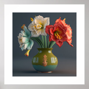 Poster Amaryllis Flowers