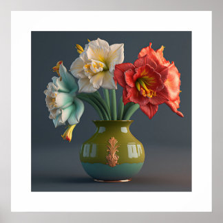Poster Amaryllis Flowers