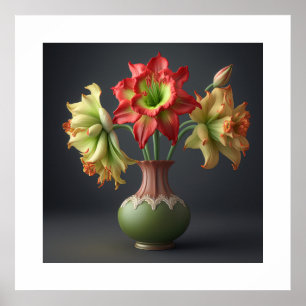 Poster Amaryllis Flowers