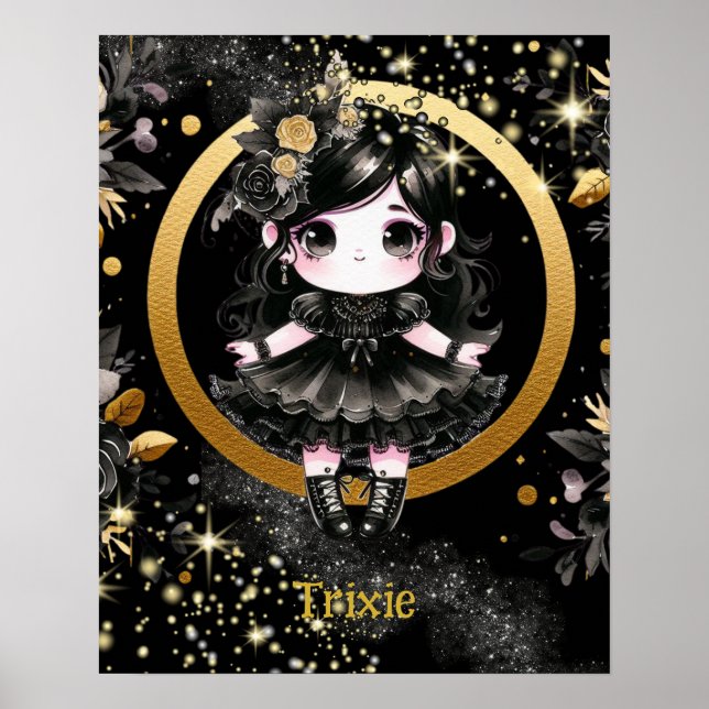 POSTER | Anime Girls Goth Cute Custom Kawaii (Front)