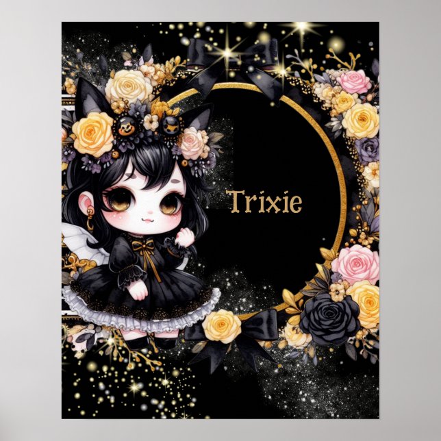 POSTER | Anime Girls Goth Cute Custom Kawaii (Front)