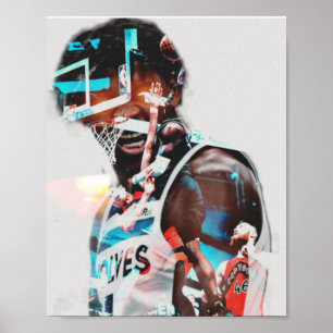 Poster anthony edwards, basketball, sports