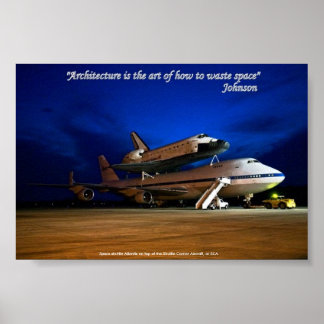 Poster, "Architecture is the art...waste space" Poster