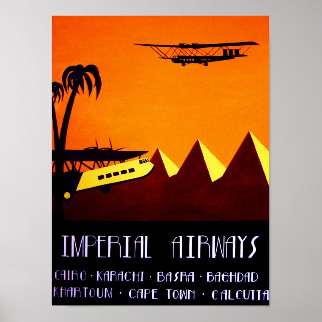 Poster - Art Deco Imperial Airways (Front)