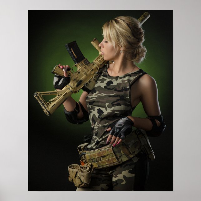 Poster Art Female Soldier  (Front)