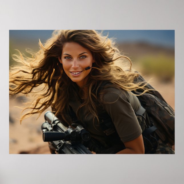 Poster Art Female Soldier  (Front)