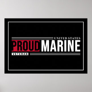 Poster Art Marine Veteran