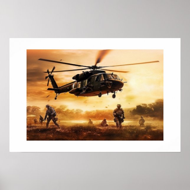 Poster Art Military Action Scene (Front)