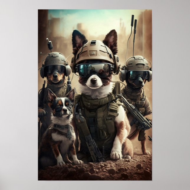 Poster Art Military Dogs (Front)