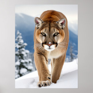 Poster Art Mountain Lion