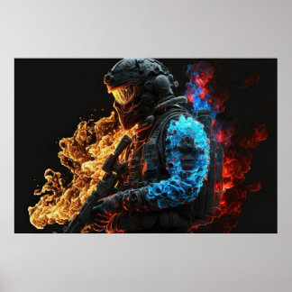 Poster Art Patriot Hero