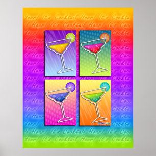Poster, Art - Pop Art Margaritas Poster