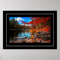 Poster-Autumn Fall Scene