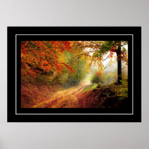 Poster-Autumn Fall Scene Poster