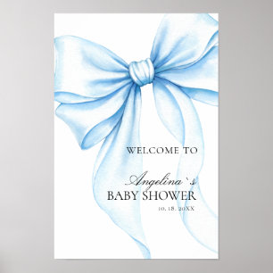 Poster Baby showerv delicate bow.