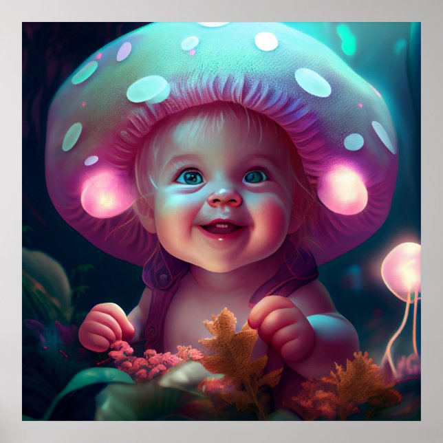 Poster baby smiling (Front)