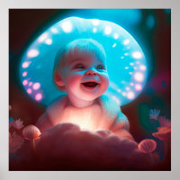 Poster baby smiling