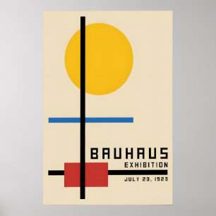 Poster Bauhaus Design Exhibition 1923 Germany