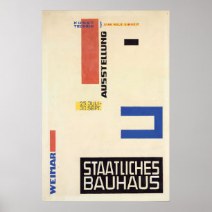 Poster Bauhaus Design Exhibition 1923 Germany