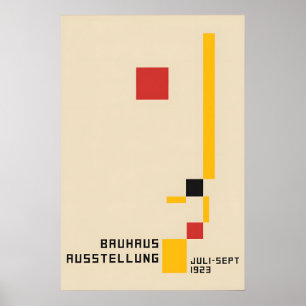 Poster Bauhaus Design Exhibition 1923 Germany
